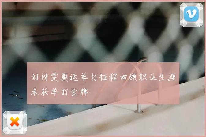 刘诗雯奥运单打征程回顾职业生涯未获单打金牌
